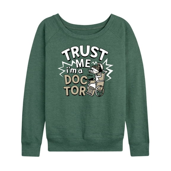 The Nightmare Before Christmas - Trust Me I'm A Doctor - Women's Lightweight French Terry Long Sleeve Shirt