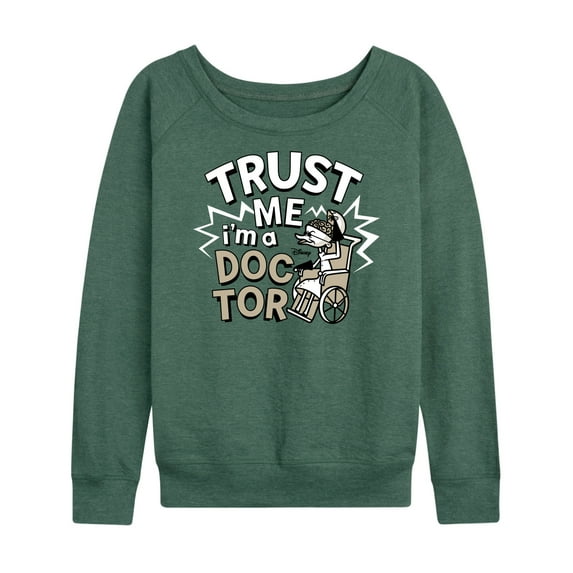 The Nightmare Before Christmas - Trust Me I'm A Doctor - Women's Lightweight French Terry Long Sleeve Shirt
