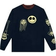 thumbnail image 1 of The Nightmare Before Christmas Unisex Long Sleeve T-Shirt: Faces AOP (Embellished) (X-Large), 1 of 4