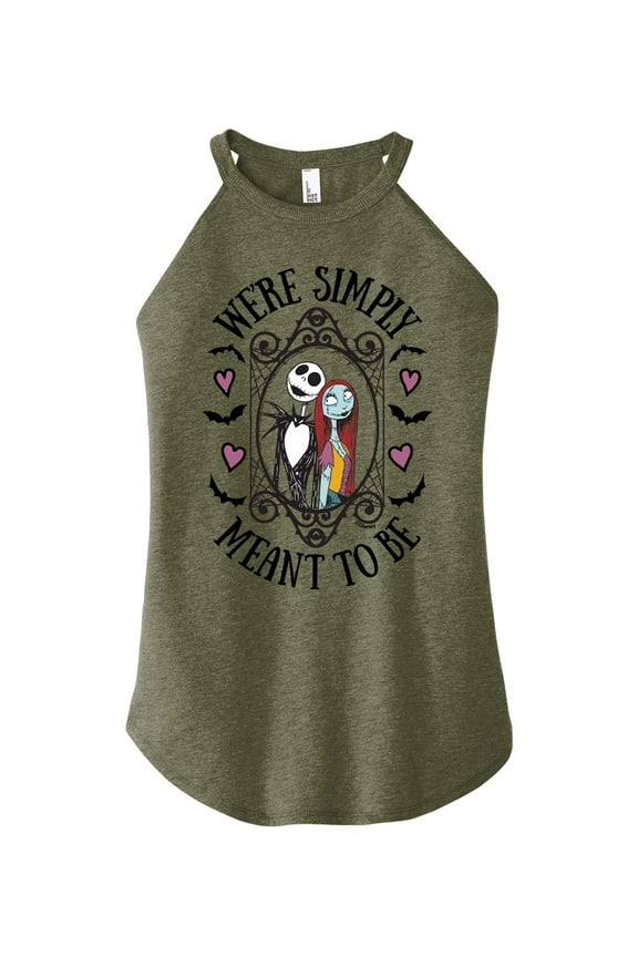 - We're Simply Meant To Be - Juniors High Neck Tank Top