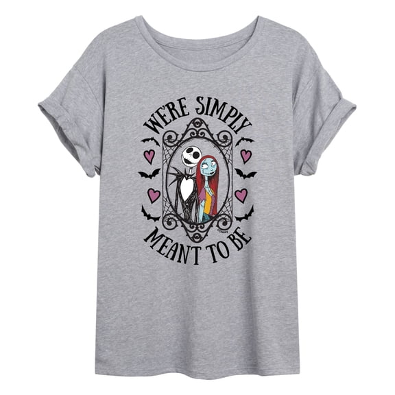 The Nightmare Before Christmas - We're Simply Meant To Be - Juniors Ideal Flowy Muscle T-Shirt