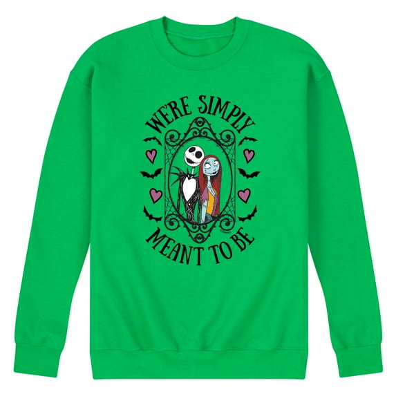 The Nightmare Before Christmas - We're Simply Meant To Be - Men's Crew Neck Fleece Pullover
