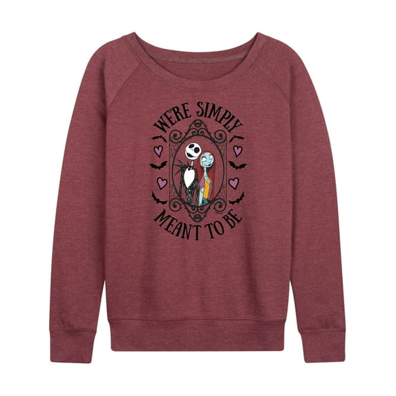 The Nightmare Before Christmas - We're Simply Meant To Be - Women's Lightweight French Terry Long Sleeve Shirt