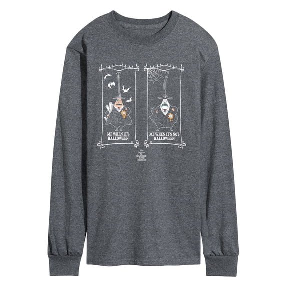 The Nightmare Before Christmas - When It's Halloween - Men's Long Sleeve Graphic T-Shirt
