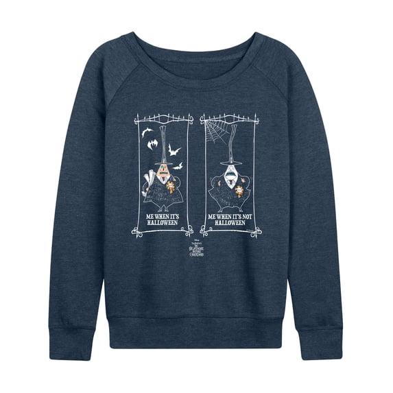 The Nightmare Before Christmas - When It's Halloween - Women's French Terry Long Sleeve Pullover