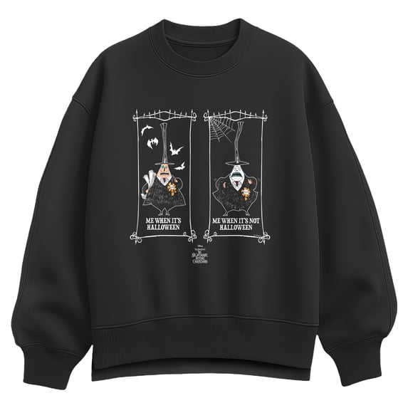 The Nightmare Before Christmas - When It's Halloween Oversized Fleece Crew Sweatshirt