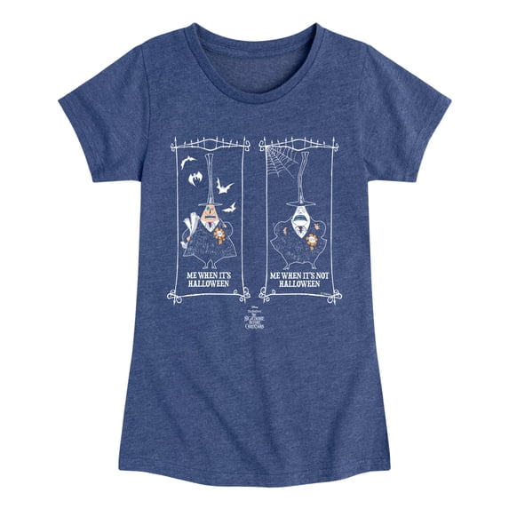 The Nightmare Before Christmas - When It's Halloween - Youth Girls Fitted Short Sleeve T-Shirt
