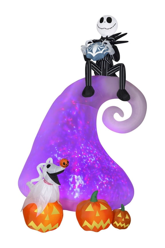 The Nightmare Before Christmas Yard Inflatable, Airblown Kaleidoscope Projection