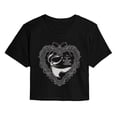 thumbnail image 1 of The Nightmare Before Christmas - Zero Coquette - Juniors Cropped Graphic T-Shirt, 1 of 4