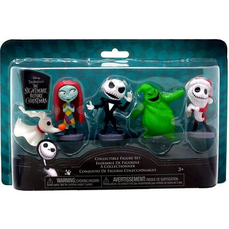 The Nightmare Before Christmas Zero, Sally, Jack, Santa Jack & Oogie Boogie Mini Figure 5-Pack (Version 2)