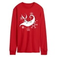 thumbnail image 1 of The Nightmare Before Christmas - Zero Snowflakes - Men's Long Sleeve Graphic T-Shirt, 1 of 3