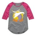 thumbnail image 1 of The Nightmare Before Christmas - Zero - Toddler And Youth Girls Raglan Graphic T-Shirt, 1 of 5
