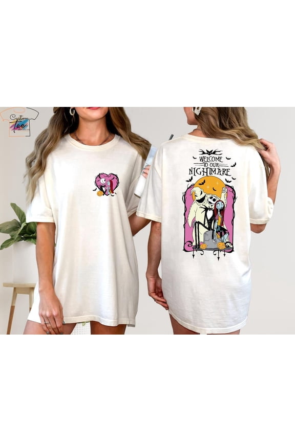 The Nightmare Before Couple Shirt, Halloween Disney Couples T-Shirt, Jack Skellington and Sally Matching T-Shirt, Lovers Sweatshirt