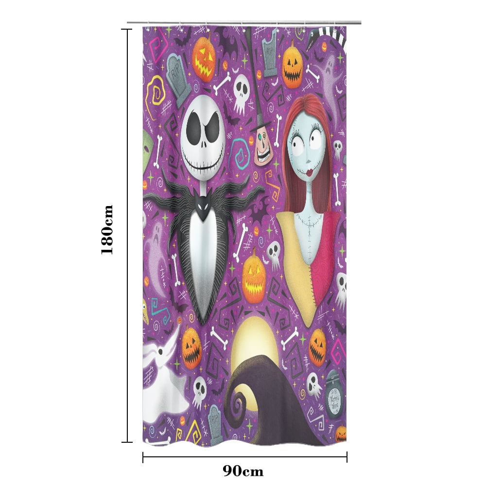 The Nightmare before Christmas Shower Curtain, Christmas Cheerful