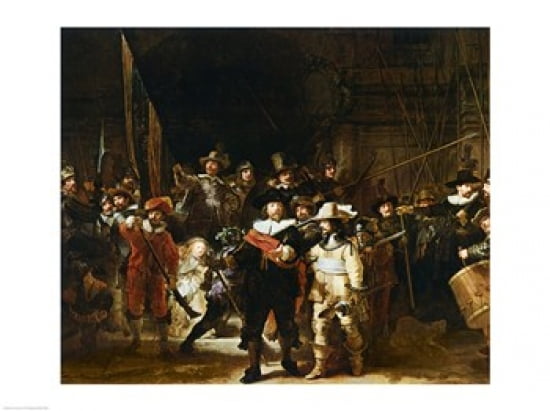 The Nightwatch Canvas Art - Rembrandt van Rijn (24 x 18)