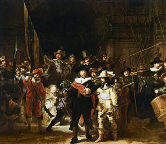 The Nightwatch Canvas Art - Rembrandt van Rijn (24 x 21)