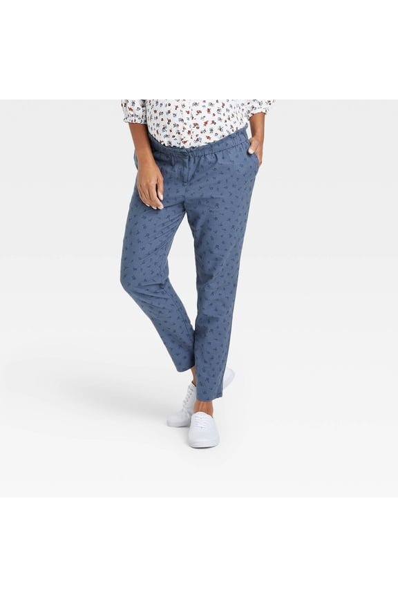 by HATCH Women's Maternity Paperbag Pants- Blue Floral Print - (Medium)