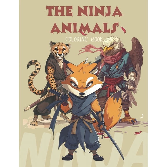 The Ninja Animals: Coloring Book, (Paperback)
