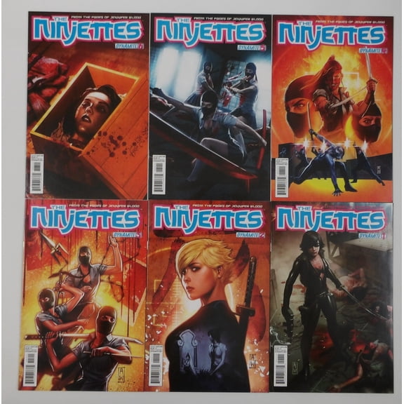 The Ninjettes #1-6 VF/NM complete series Jennifer Blood spin-off ; Dynamite