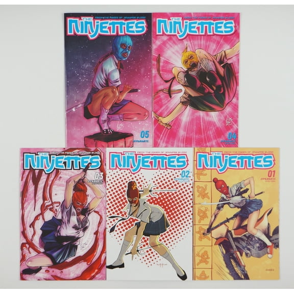 The Ninjettes Vol. 2 #1-5 VF/NM complete series Cover C Variants ; Dynamite (C)