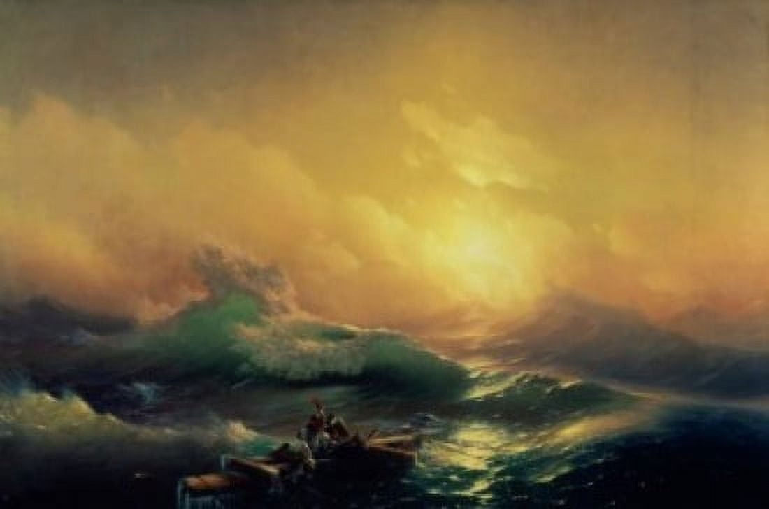 The Ninth Wave Ivan Aivazovsky (1817-1900Russian) Tretyakov Gallery Moscow Russia Canvas Art - Ivan Aivazovsky (18 x 24)