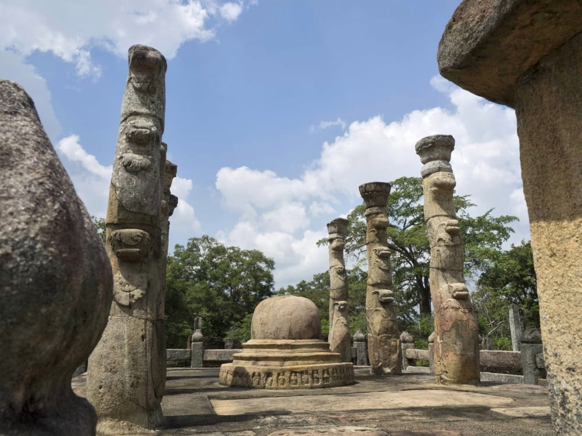 The Nissanka Latha Mandapaya built by King Nissanka Malla Polonnaruwa North Central Province Sri Lanka Canvas Art - Panoramic Images (12 x 16)