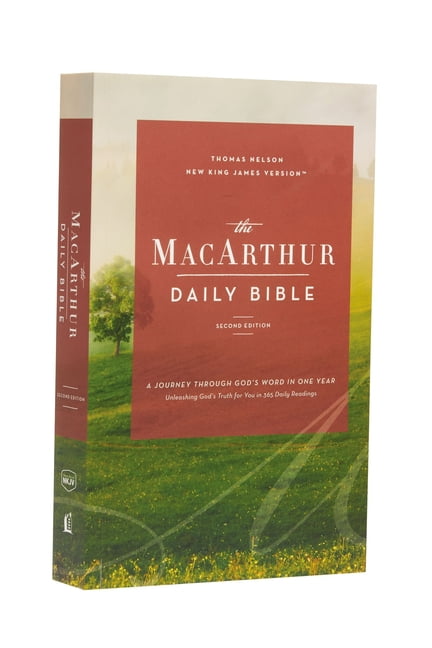 The Nkjv, MacArthur Daily Bible, 2nd Edition, Paperback, Comfort Print: A Journey Through God's Word in One Year, (Paperback)
