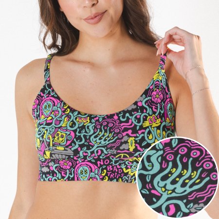 The No Bad Trips | Shinesty x Killer Acid Boob Hammock Scoop Bralette Medium