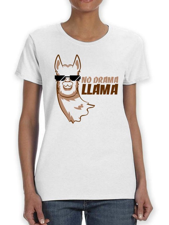 The No Drama Llama. T-Shirt Women -SPIdeals Designs, Female x-Large