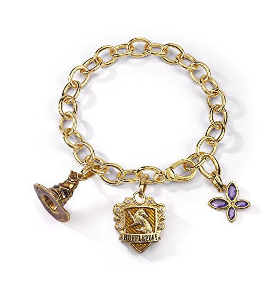 The Noble Collection Lumos Harry Potter Hufflepuff Charm Bracelet***8.5" long, 1 1/4 oz