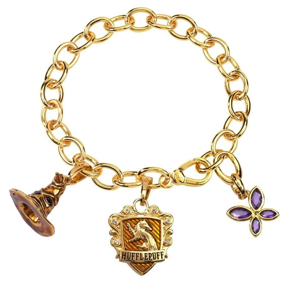 Harry Potter Lumos Hufflepuff Charm Bracelet