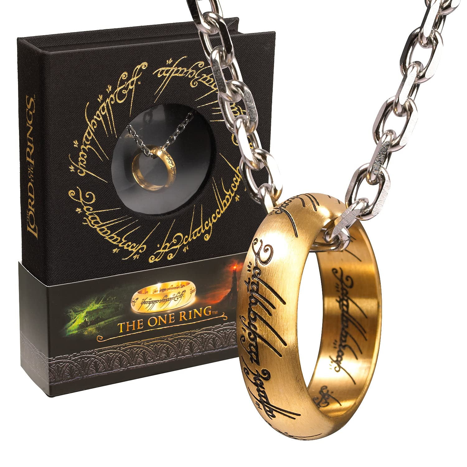 No Author The Noble Collection The Lord of the Rings The One Ring - Anodised Stainless Steel On