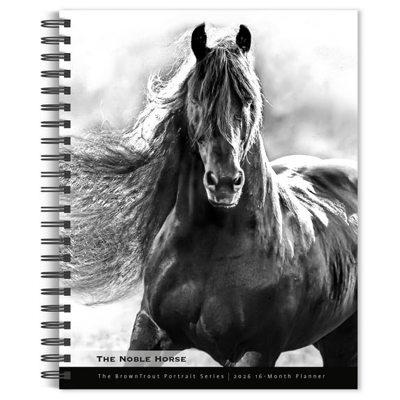 The Noble Horse | 2026 6x7.75" Spiral-Bound Engagement Planner | BrownTrout
