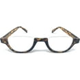 thumbnail image 1 of The Noble Semi-Rimless Half Reader Half Moon Reading Glasses, 2.50 Yellow Tortoise, 1 of 6