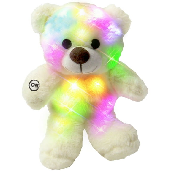 The Noodley Glow 12" Teddy Bear Stuffed Animal Plush Night Light