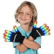 The Noodley LED Gloves for Kids Light Up Toy Costume Accessory for Children, Teens, Boys & Girls
