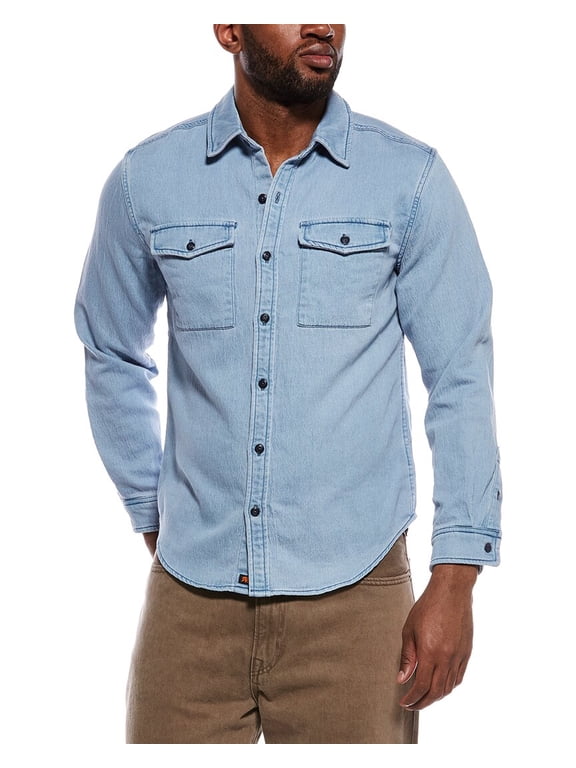 mens Big Jake Shirt Jacket, XL, Blue