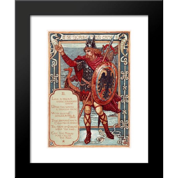The Norseman 20x24 Framed Art Print by Walter Crane
