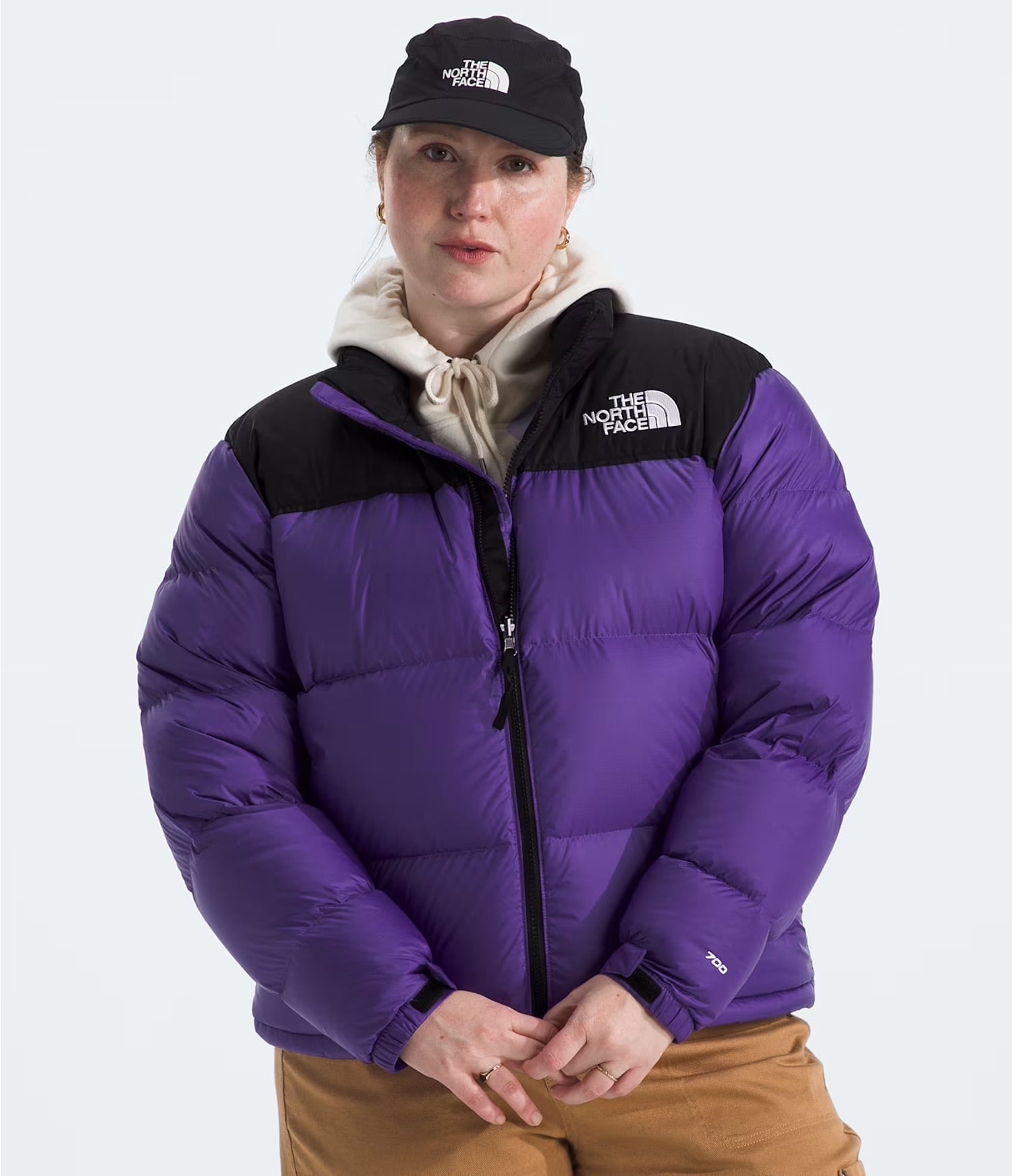Purple North Face Puffer Long Jacket The North Face 1996 Retro