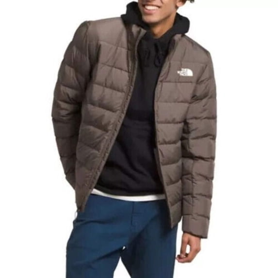 The North Face Aconcagua 3 Puffer Jacket Men's 2X Falcon Brown Full Zip SGN1571