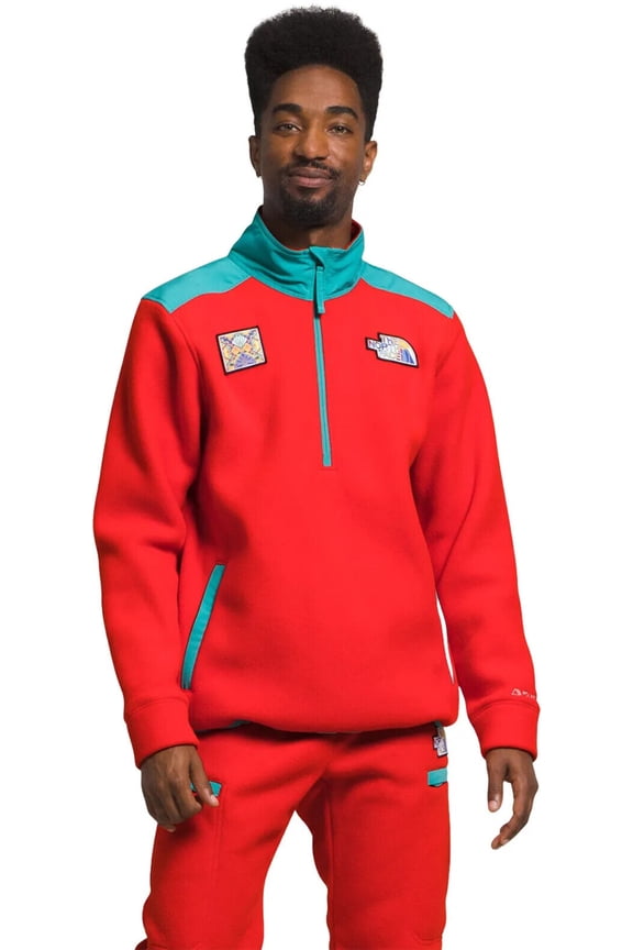 Alpine Polartec 200 NF0A7UJ8OW Sweatshirt Men Red Pullover CLO142 (Regular,2XL)