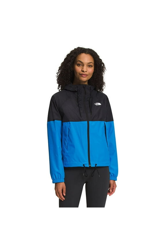 Antora NF0A7QF1 Women's Blue Black Long Sleeve Rain Jacket SGN134 (Regular,M)
