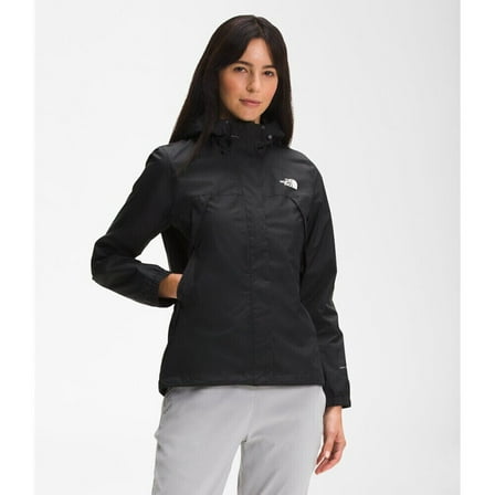 The North Face Antora Rain Jacket NF0A7QEUJK3 Women Black Full Zip Hooded APP606