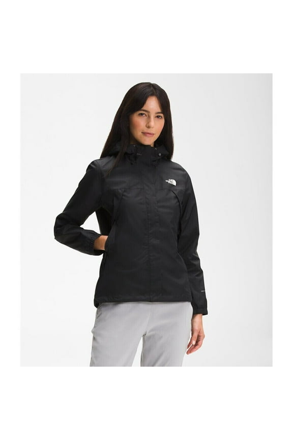 Antora Rain Jacket NF0A7QEUJK3 Women Black Full Zip Hooded APP606