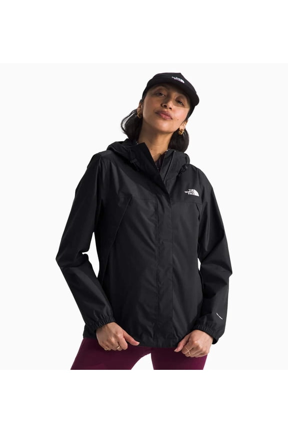Antora Rain Jacket Women's Large Black Waterproof Hooded APP2819