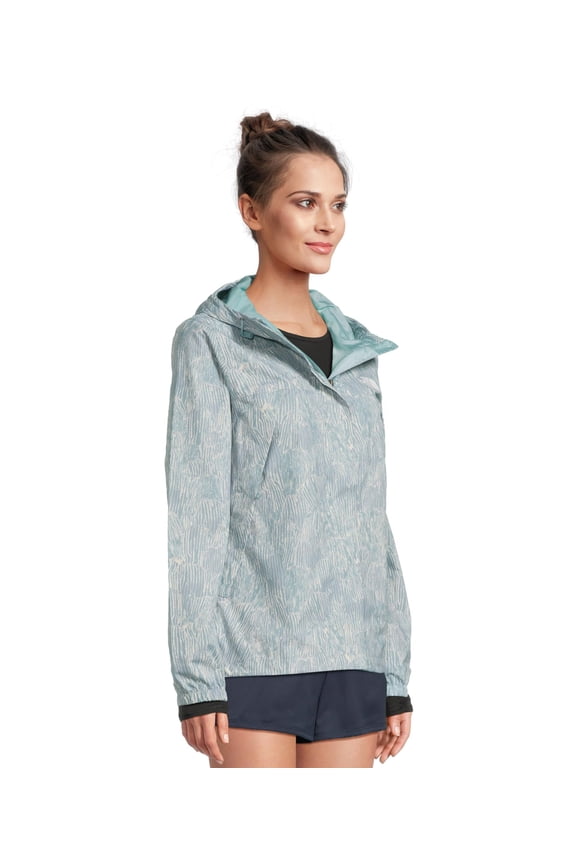 Antora Regenerative Ink Print Rain Jacket - Blue Eclipse Regenerative - M