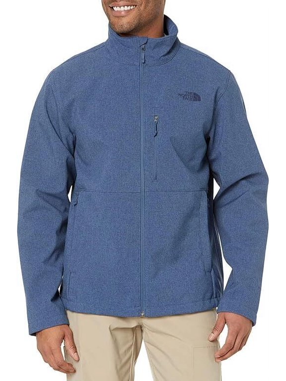 Apex Men's Shady Blue Heather Polyester Bionic 2 Jacket SGN576 (Regular,M)