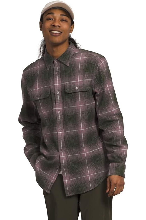 Arroyo Shirt Mens Large Fawn Gray Plaid Flannel Button-Up APP1241