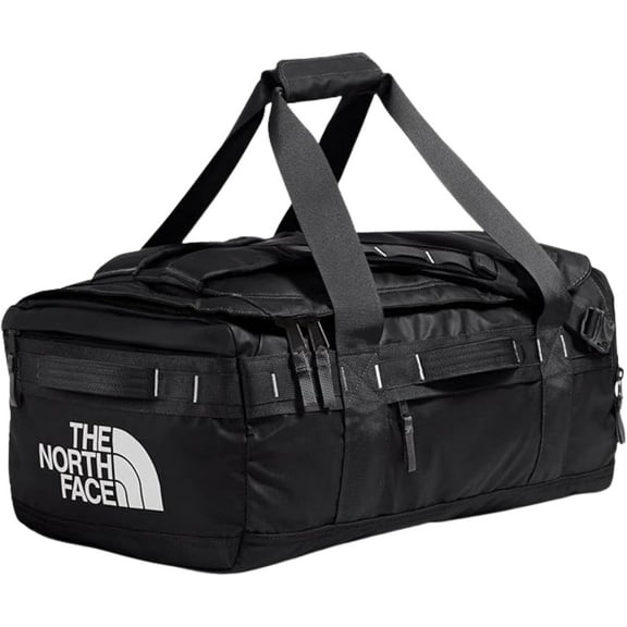 The North Face Base Camp Voyager Duffel Bag Black 62L Adjustable Divider UPS123