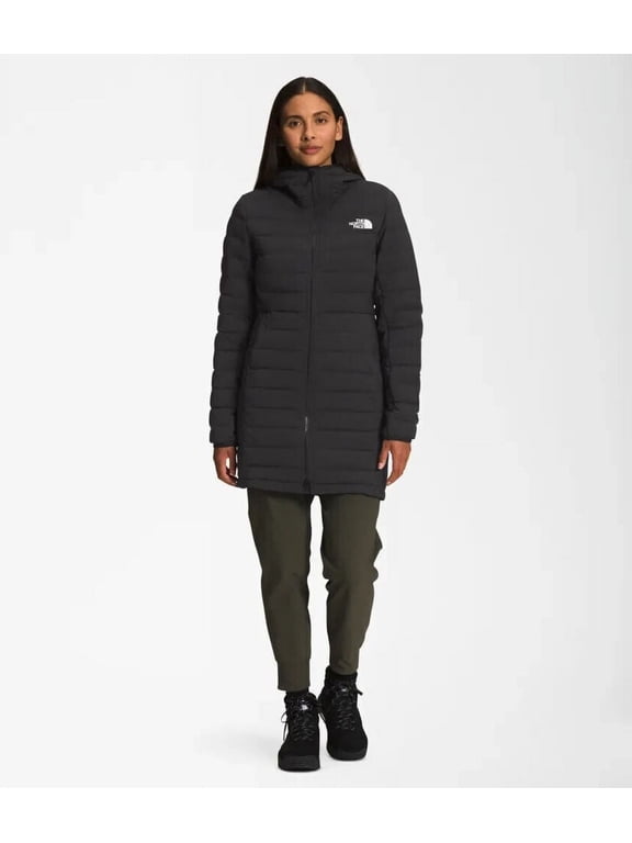Belleview NF0A7UK7JK3 Women's Black Stretch Parka Jacket DTF694 (Maternity,1X)